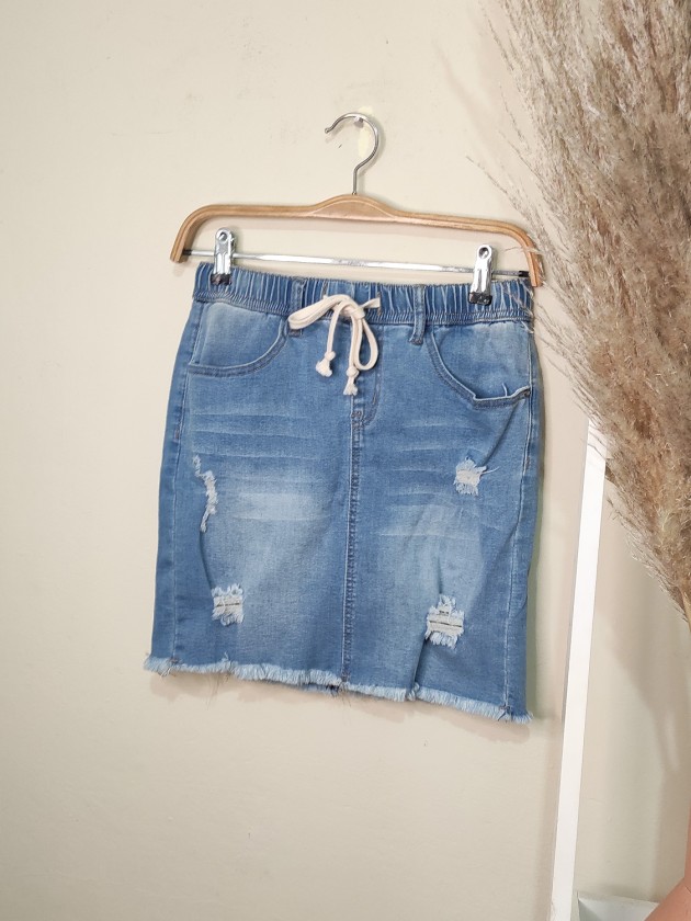 Falda denim