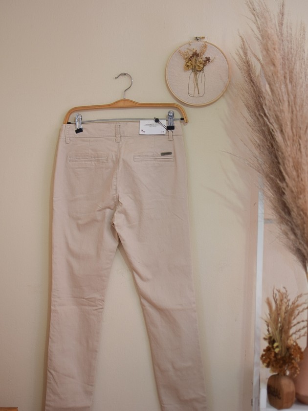 Pantalon casual beige