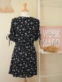 Vestido floral con mangas