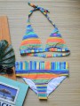 Bikini Halter Rayas