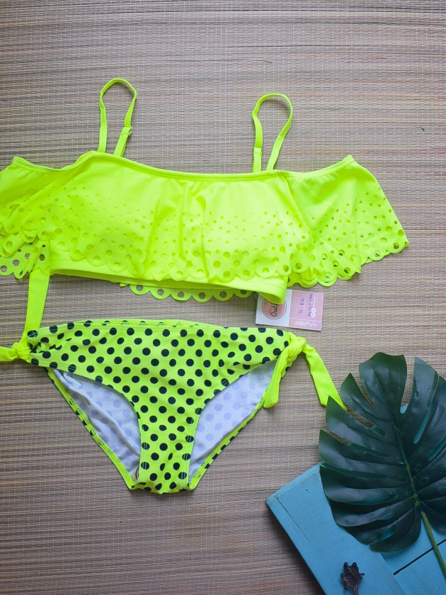 Bikini offshoulder neon